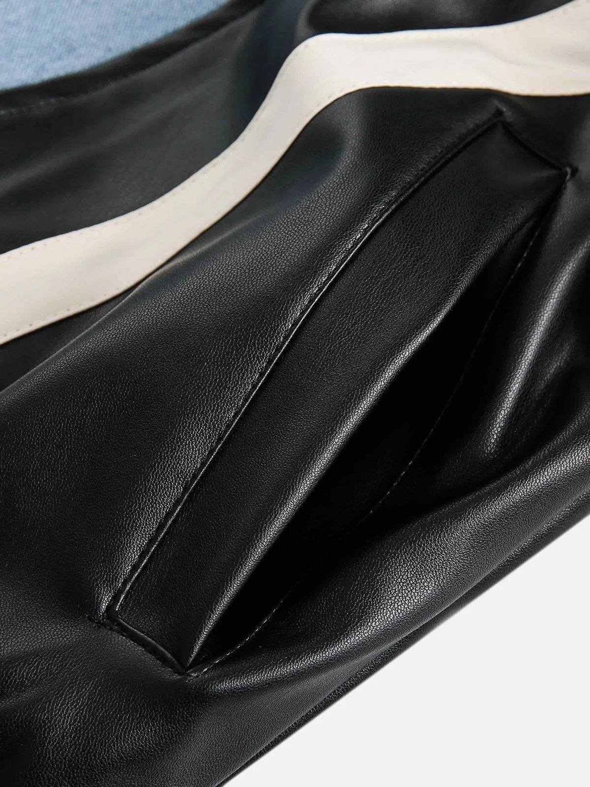 Aelfric Eden Batwing Sleeves Faux Leather Jacket