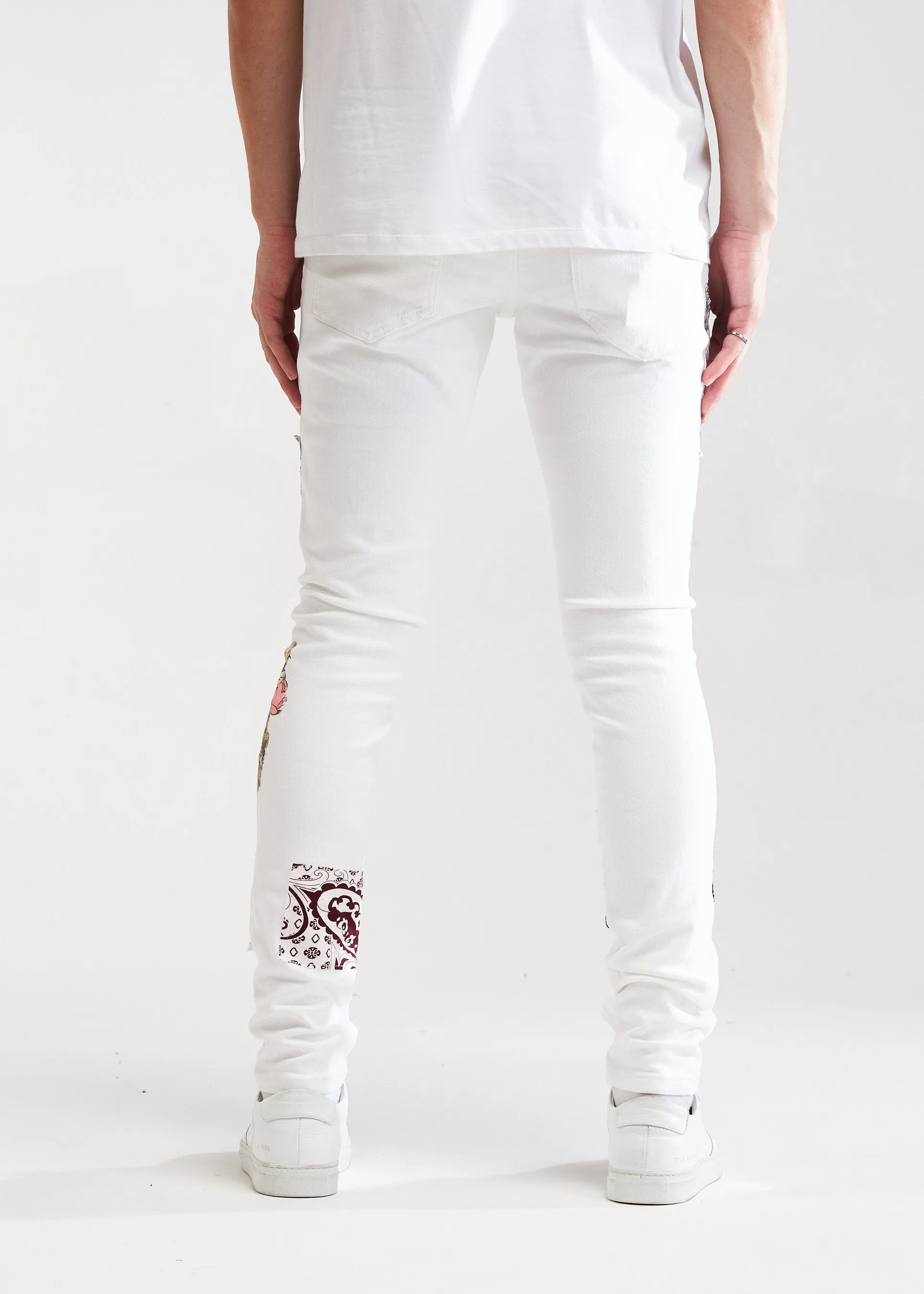 Arcadia Denim (White Patchwork)