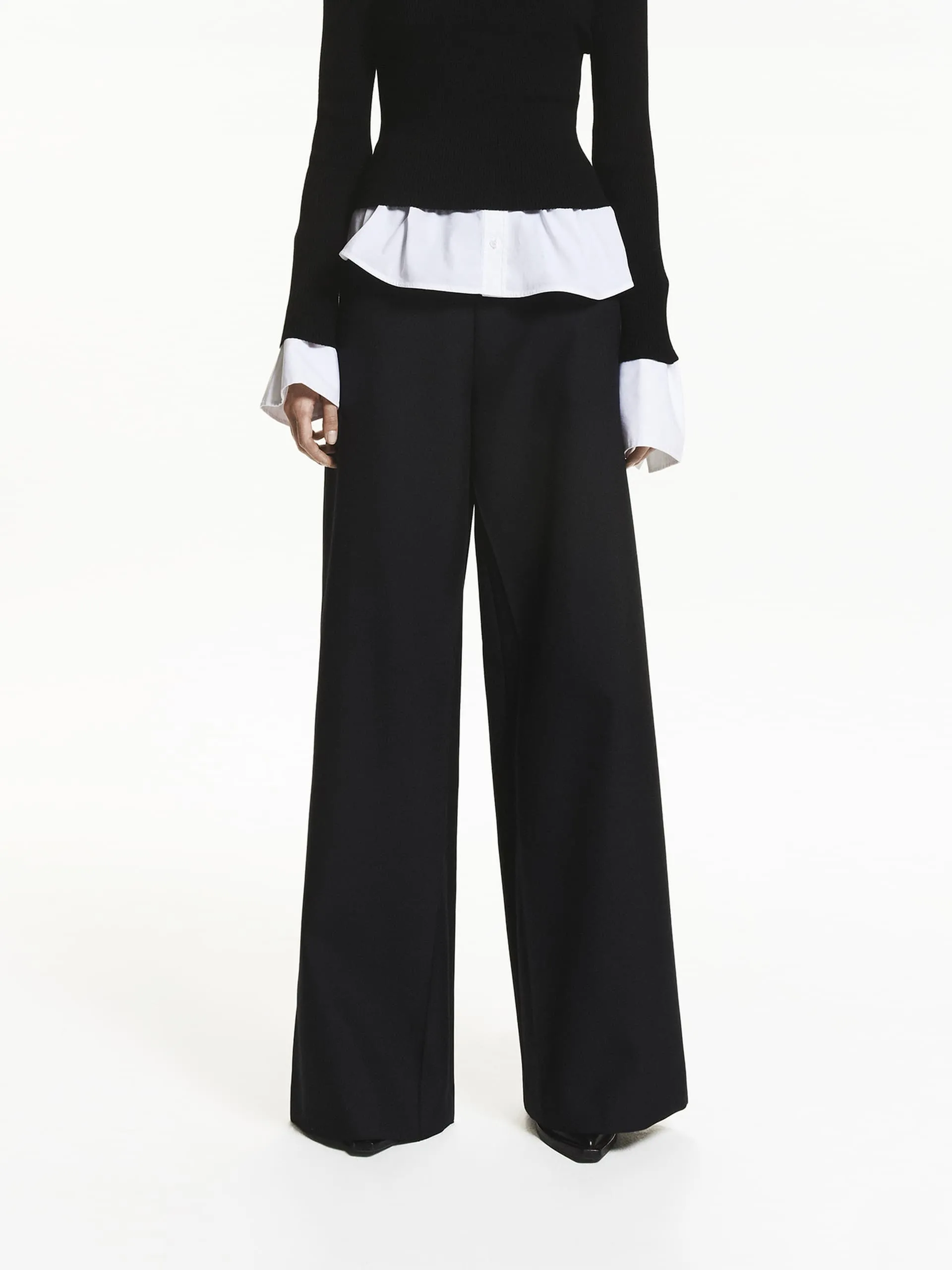 Belted Wide Leg Pants