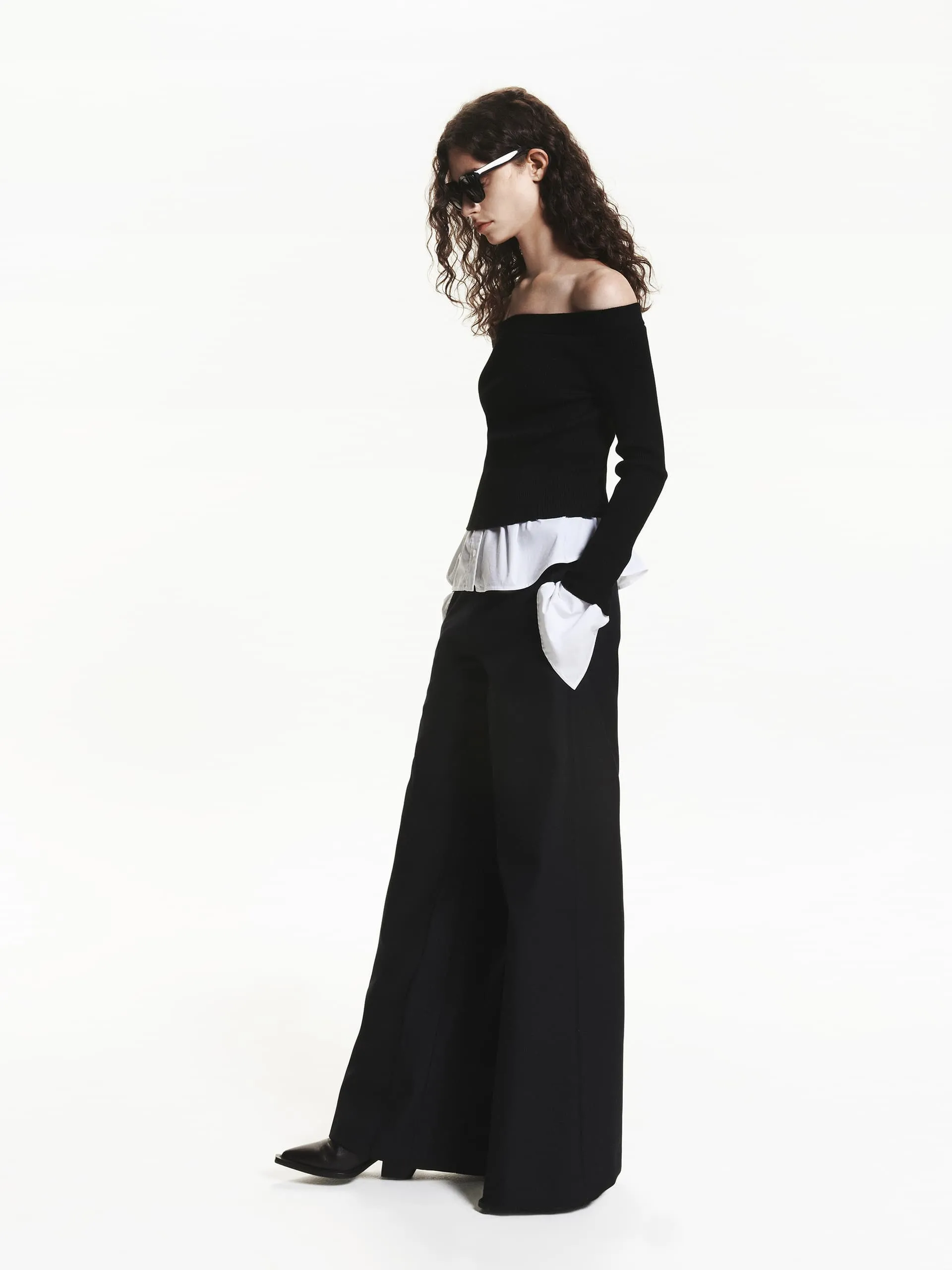 Belted Wide Leg Pants