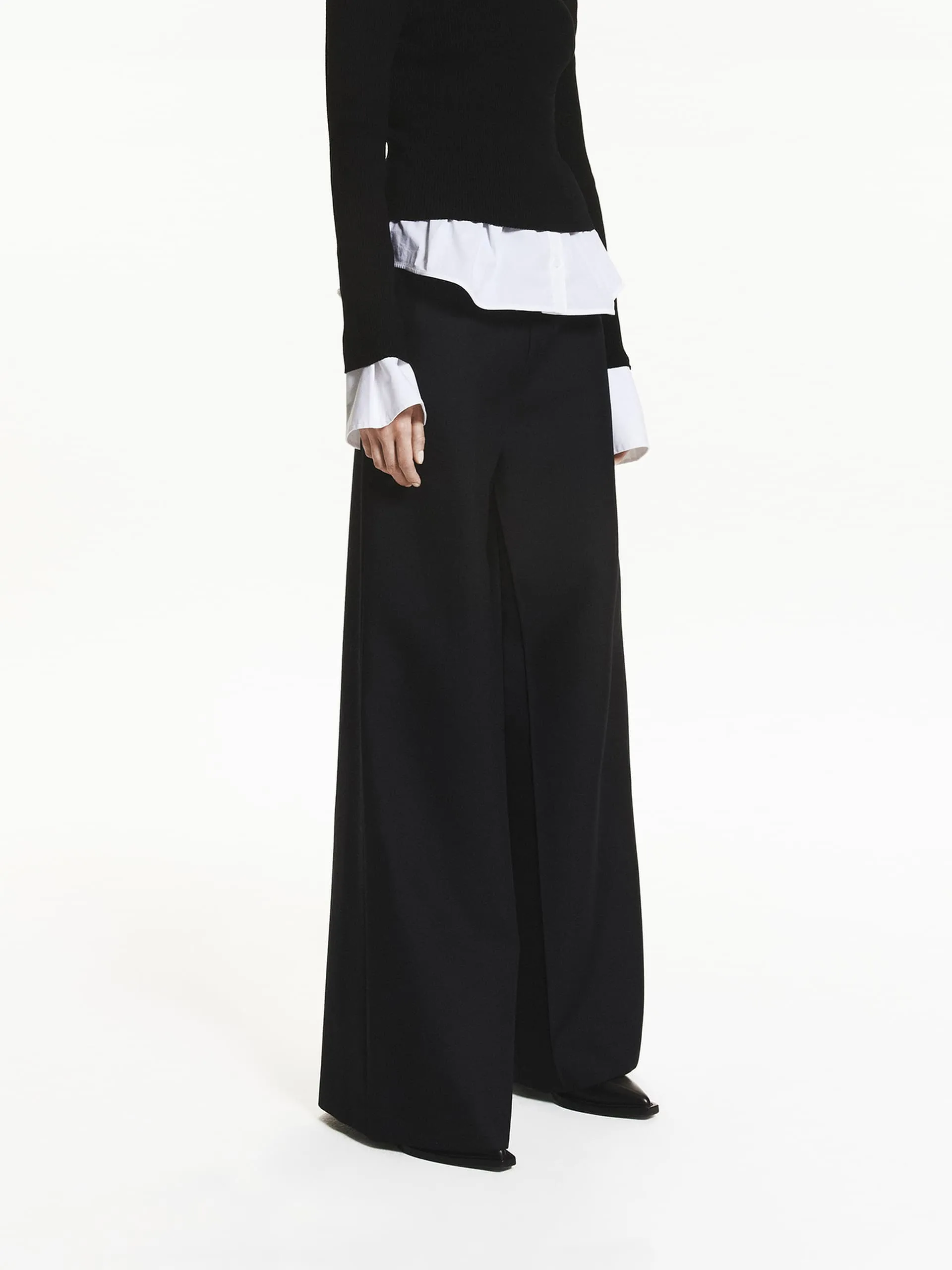 Belted Wide Leg Pants
