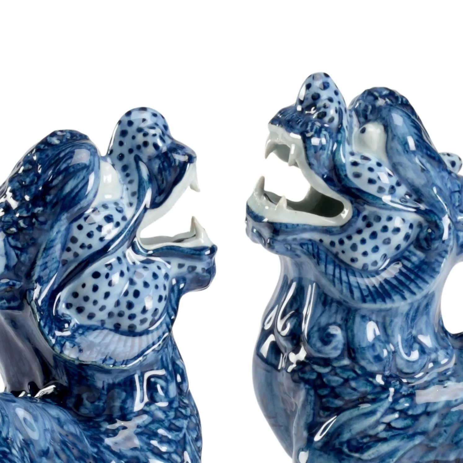 Blue Foo Dogs -Pair