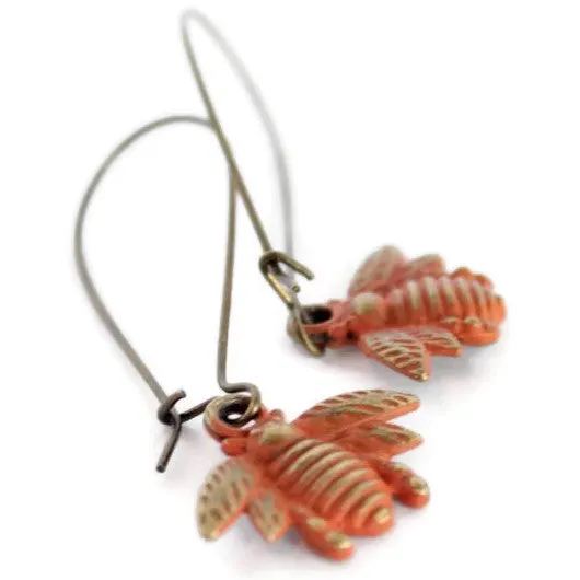 Busy Bee Charm Earrings