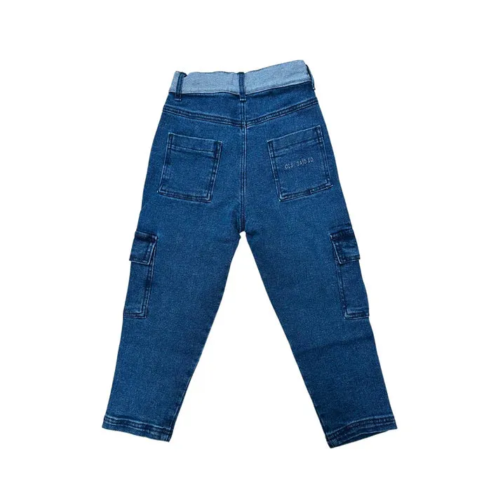 CARGO TROUSER | PATCHWORK DENIM