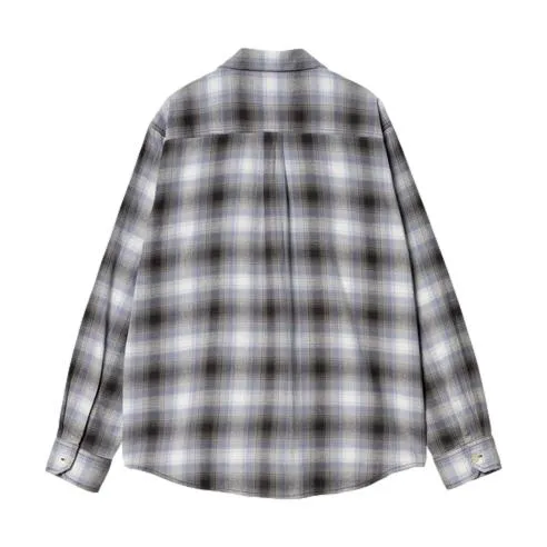 Carhartt WIP Blanchard L/S Shirt Check, Charm Blue