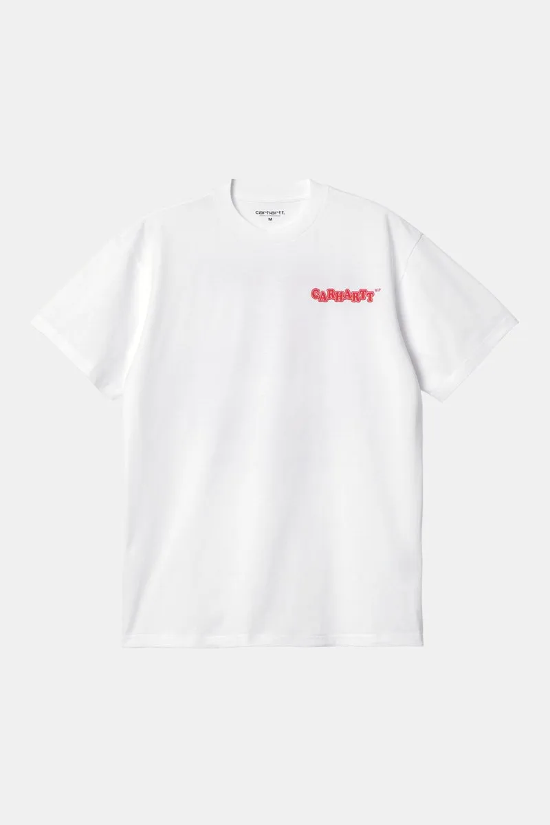 Carhartt WIP Short Sleeve Fast Food T-Shirt (White)