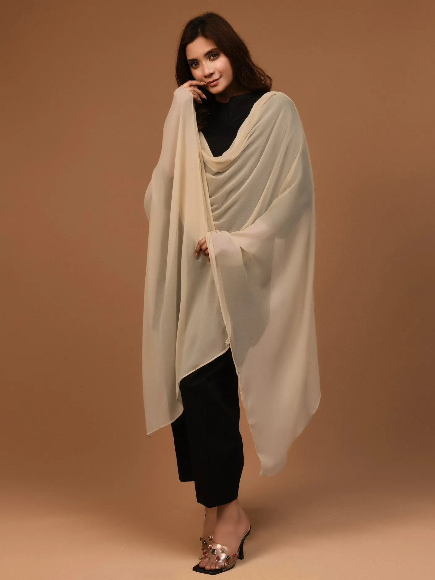 Chiffon Dupatta - Light Skin
