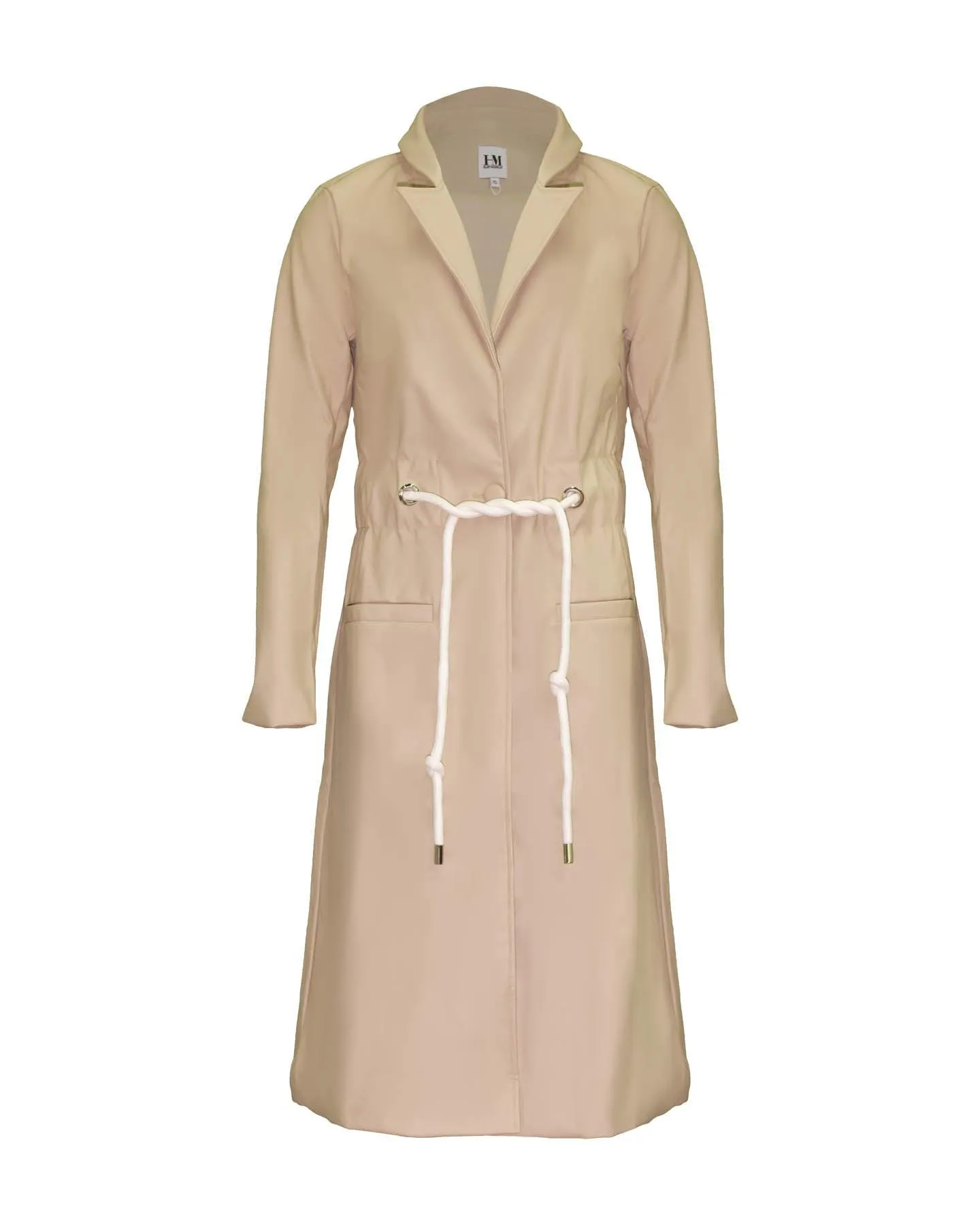 Cord Tie Trench Coat