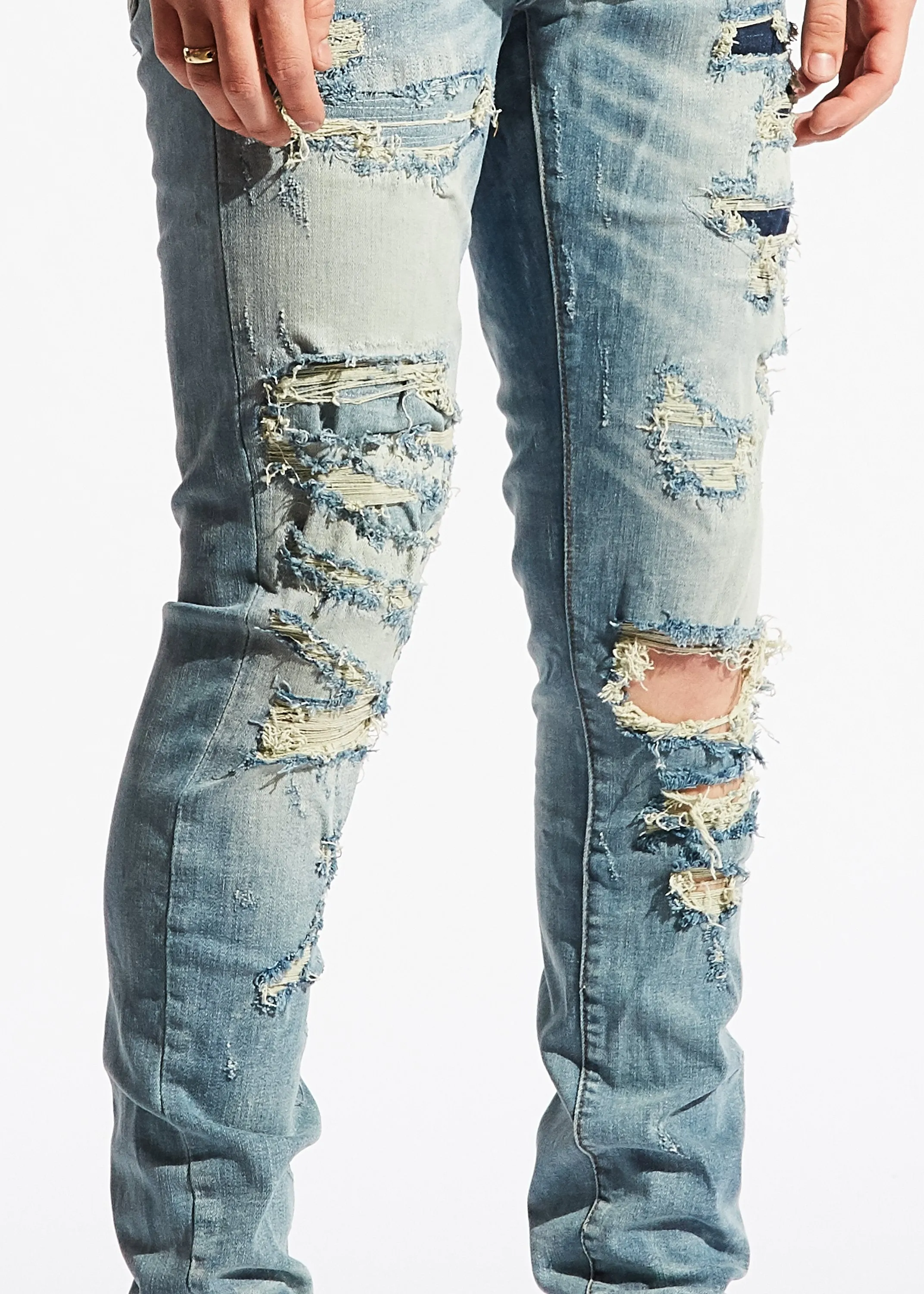 Darleen Standard Denim (Blue Distressed)