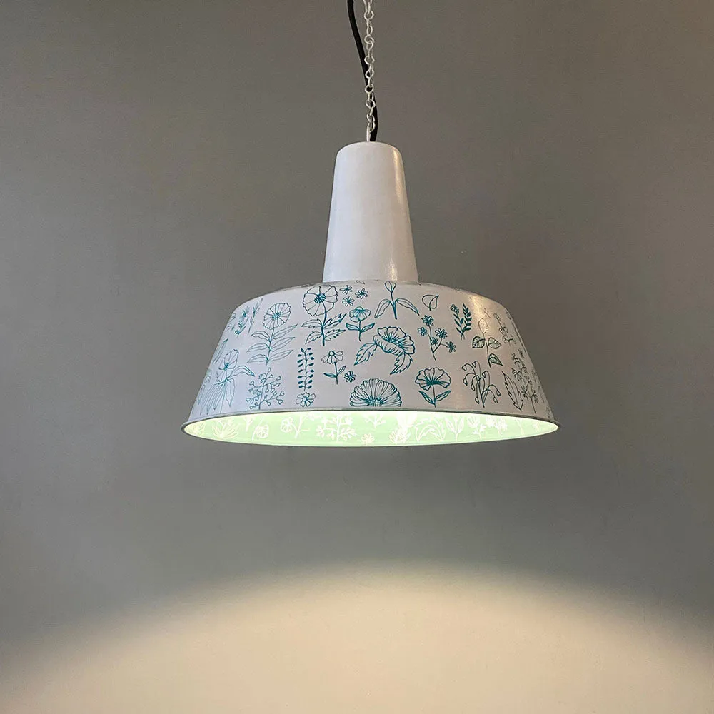 Flora Hand Painted Hanging Light
