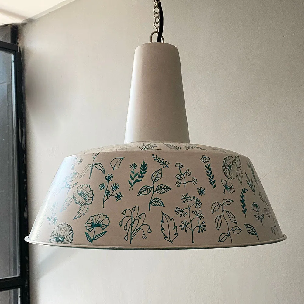 Flora Hand Painted Hanging Light