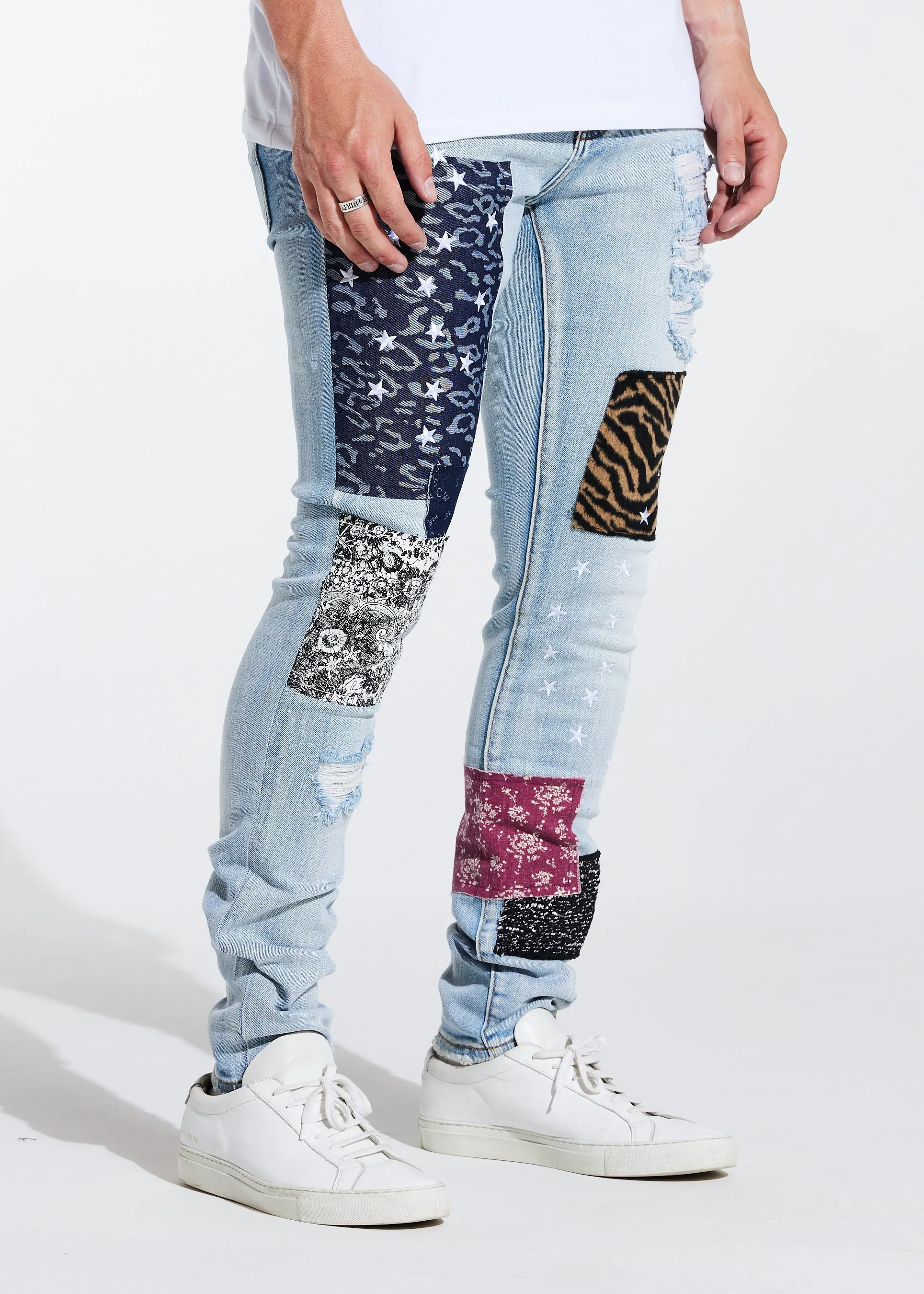 Gerard Denim (Blue Patchwork)