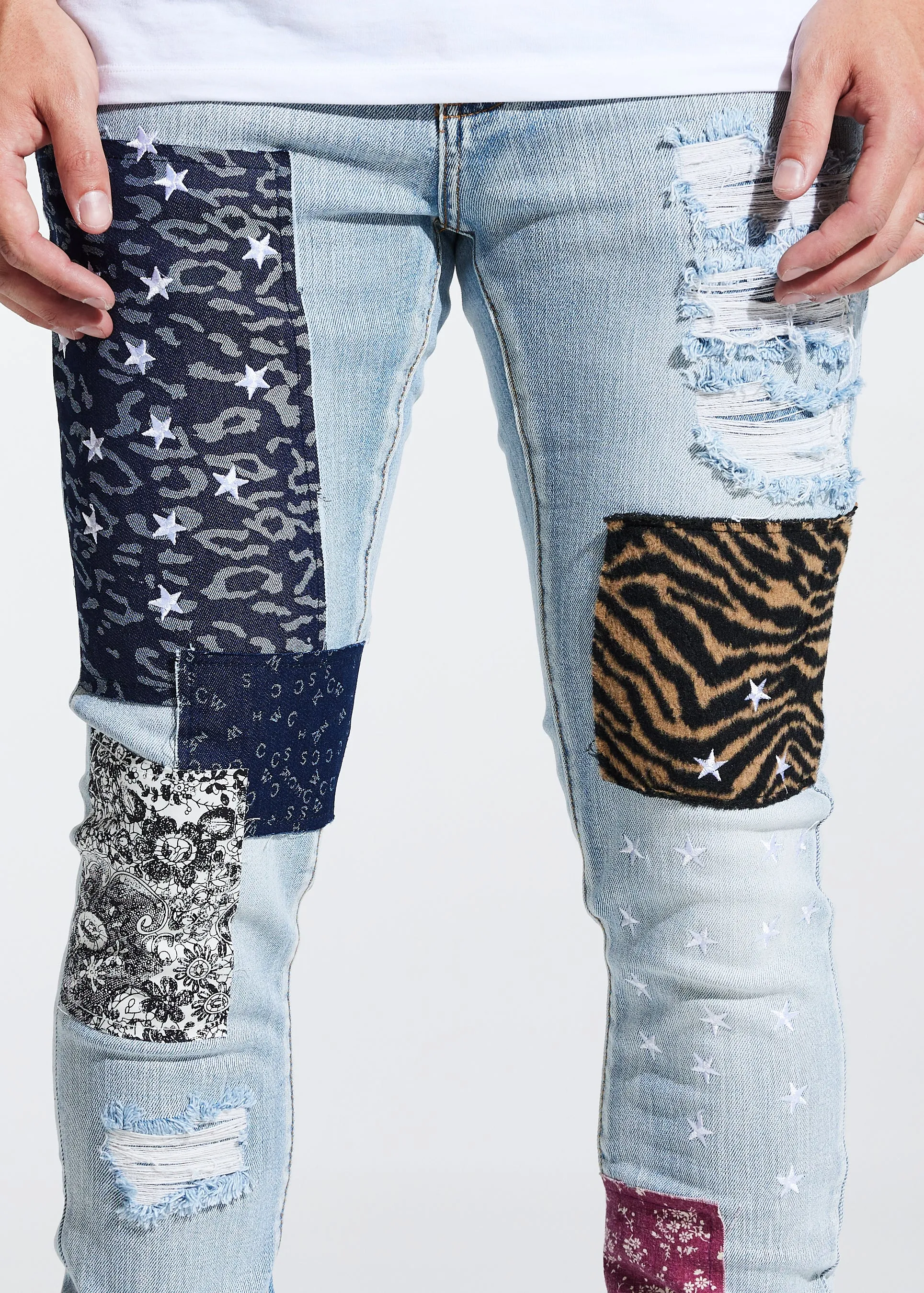 Gerard Denim (Blue Patchwork)