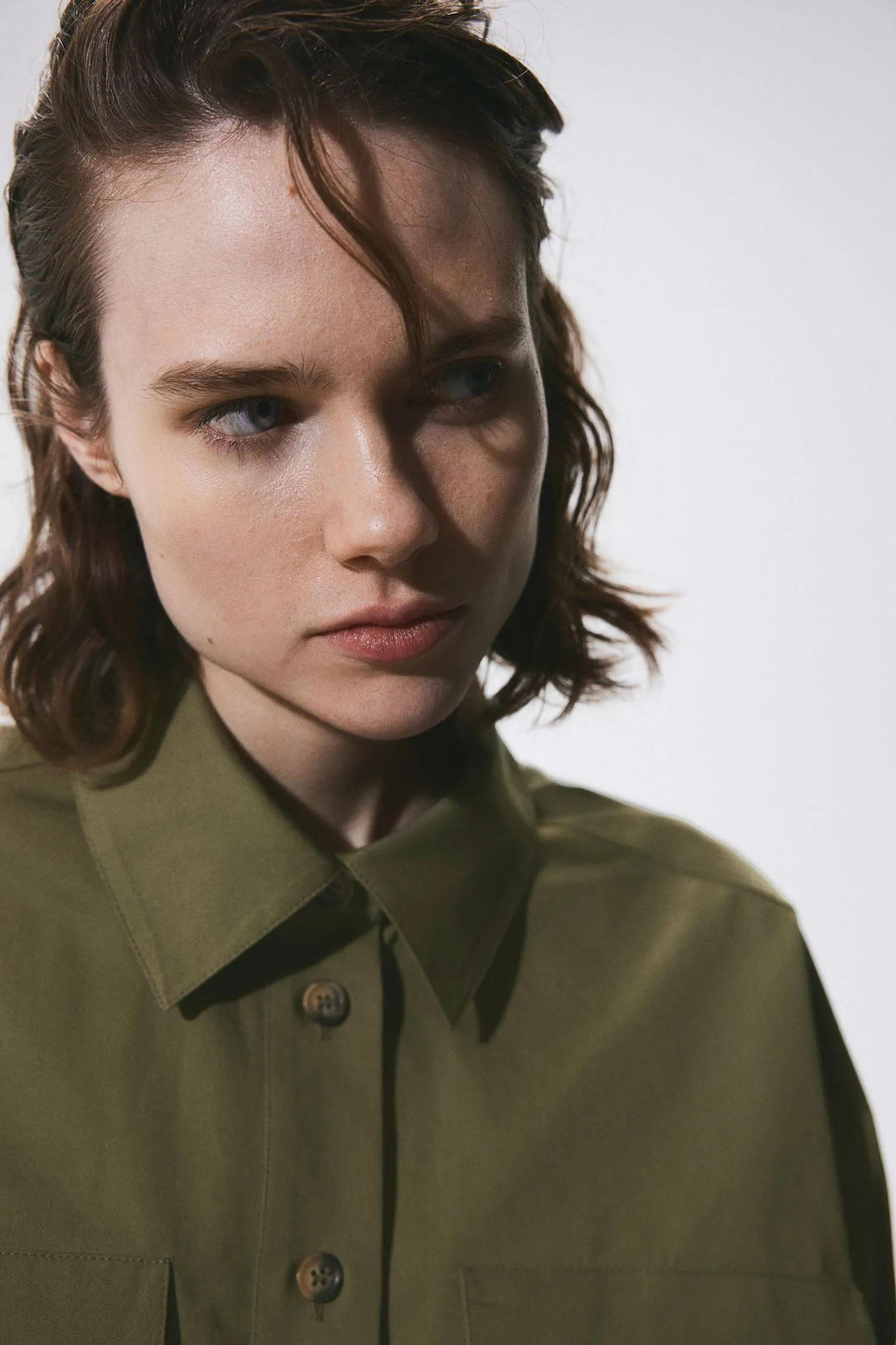 H&M Utility shirt, khaki