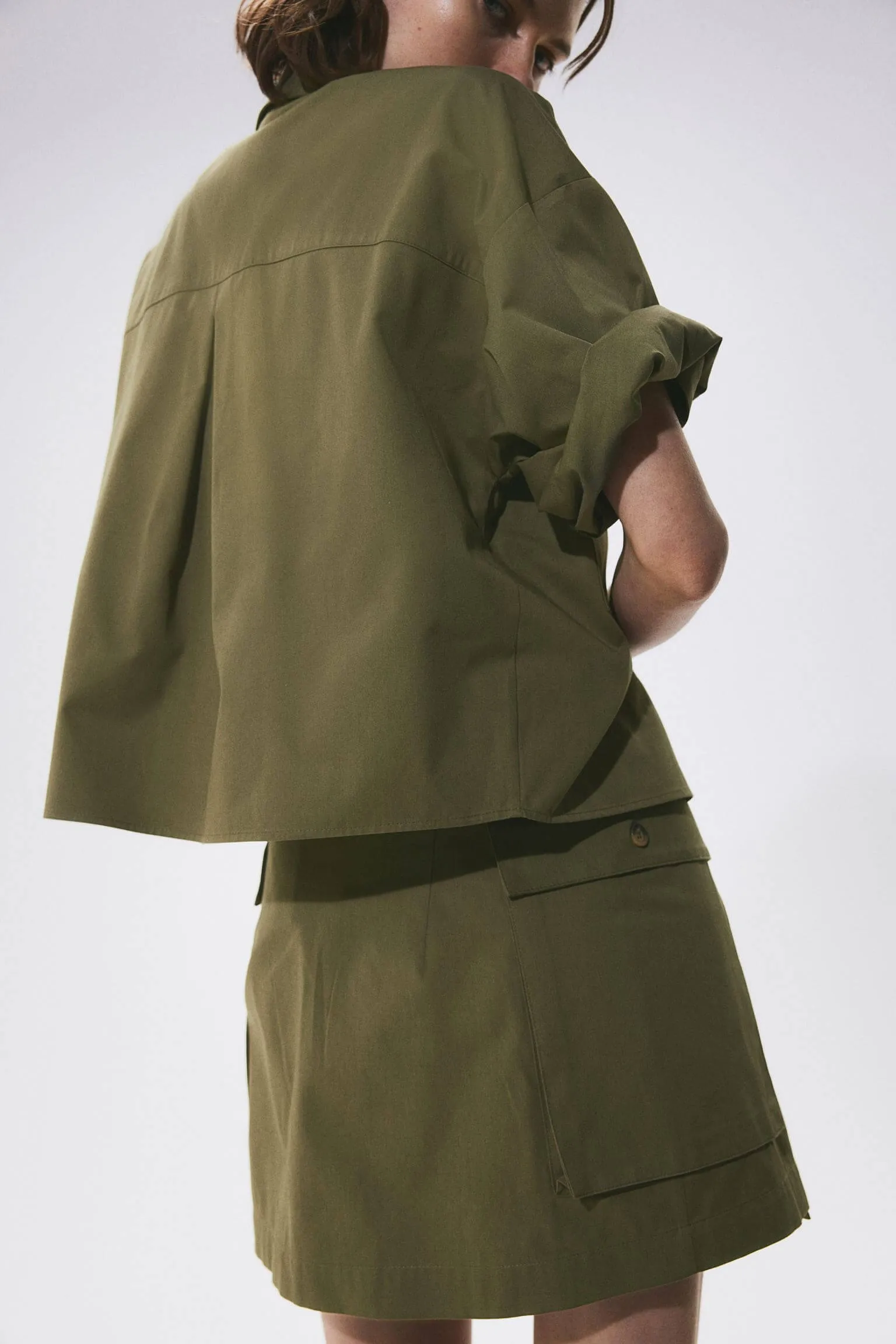 H&M Utility shirt, khaki