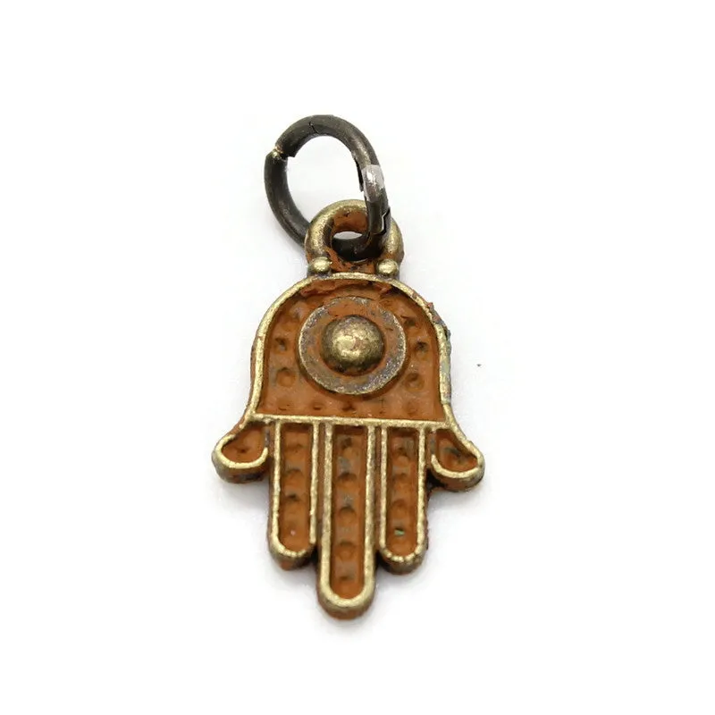 Hamsa Hand Charm Bracelet, Necklace, or Charm Only