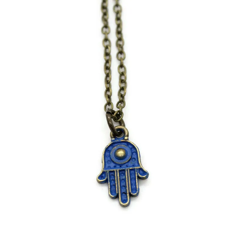 Hamsa Hand Charm Bracelet, Necklace, or Charm Only