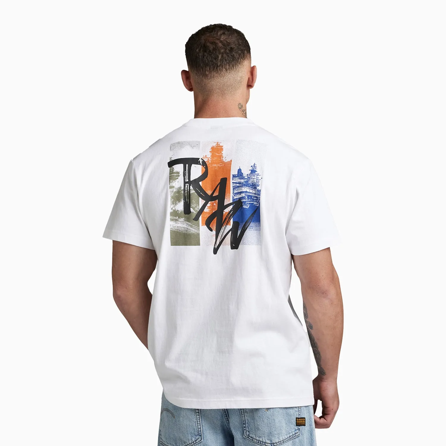 Men's Flight Deck Back Graphic Loose T-Shirt