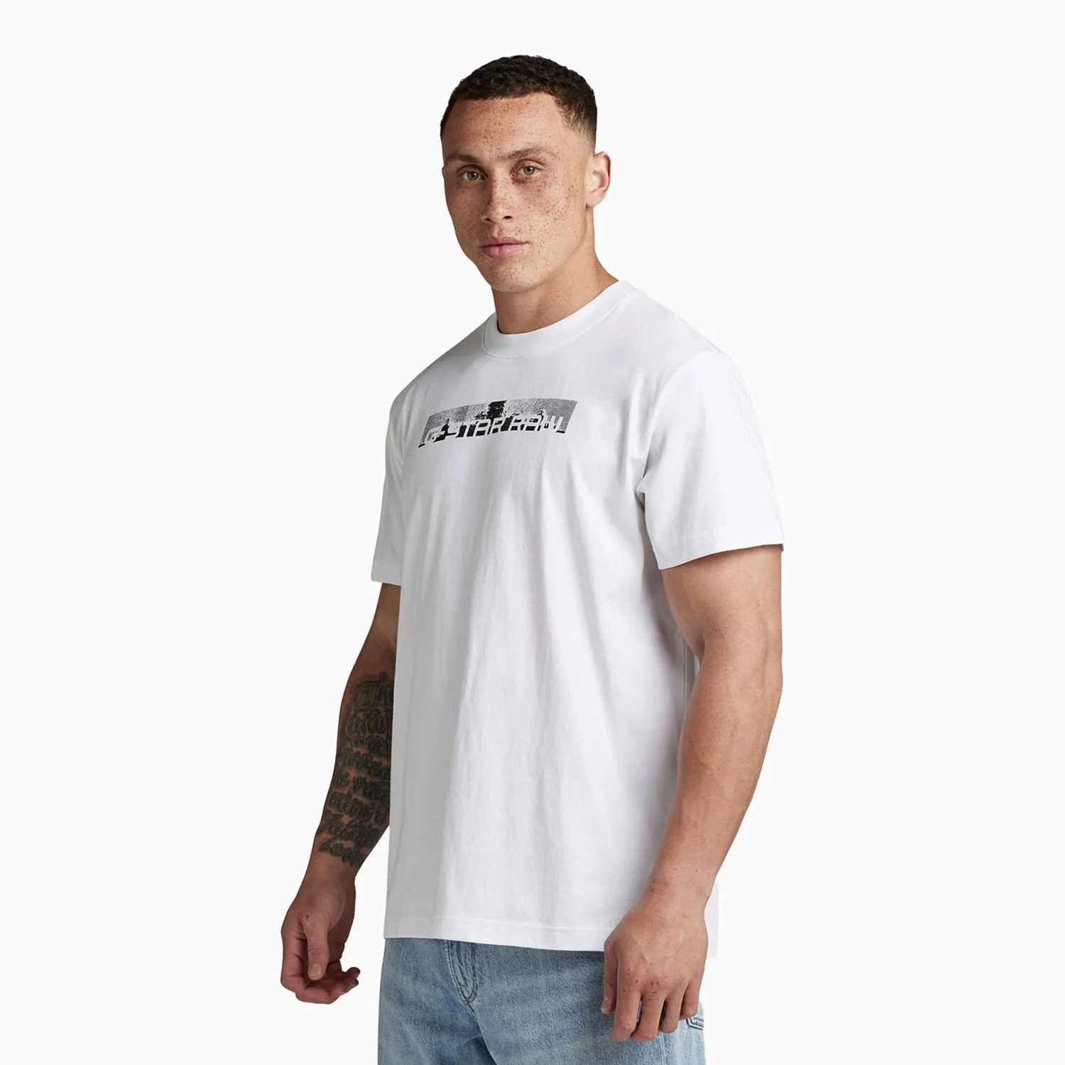 Men's Flight Deck Back Graphic Loose T-Shirt