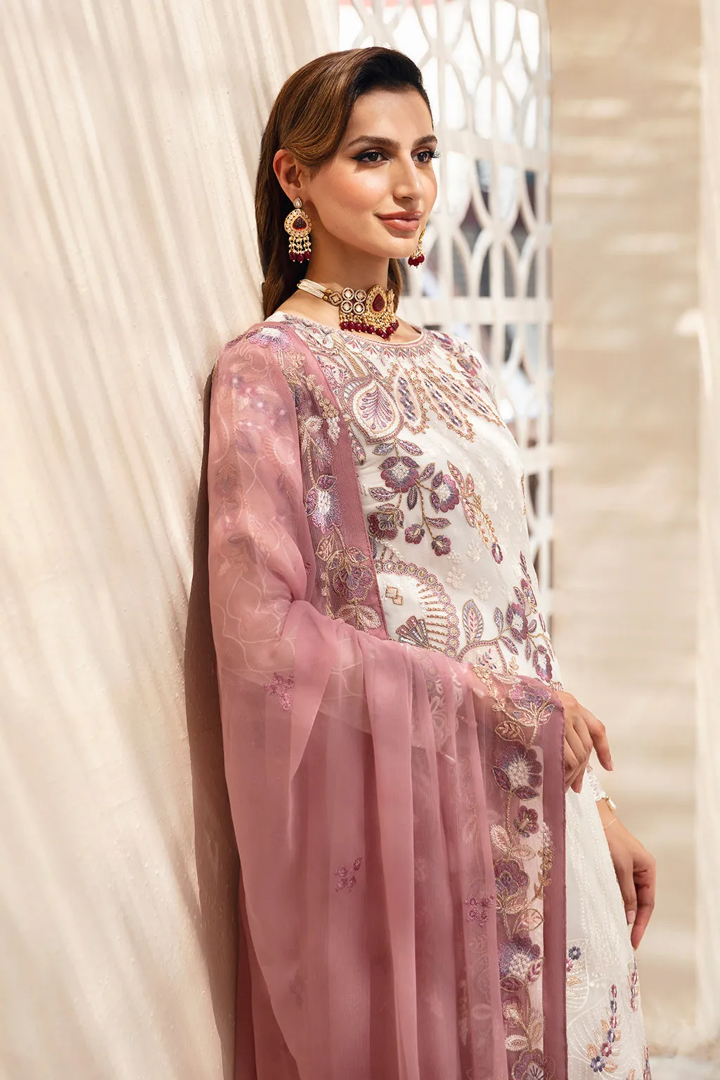 Ramsha Chevron Chiffon Formals – A-902