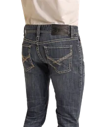 Rock & Roll Slim Fit Stretch Criss Cross Skinny Jeans