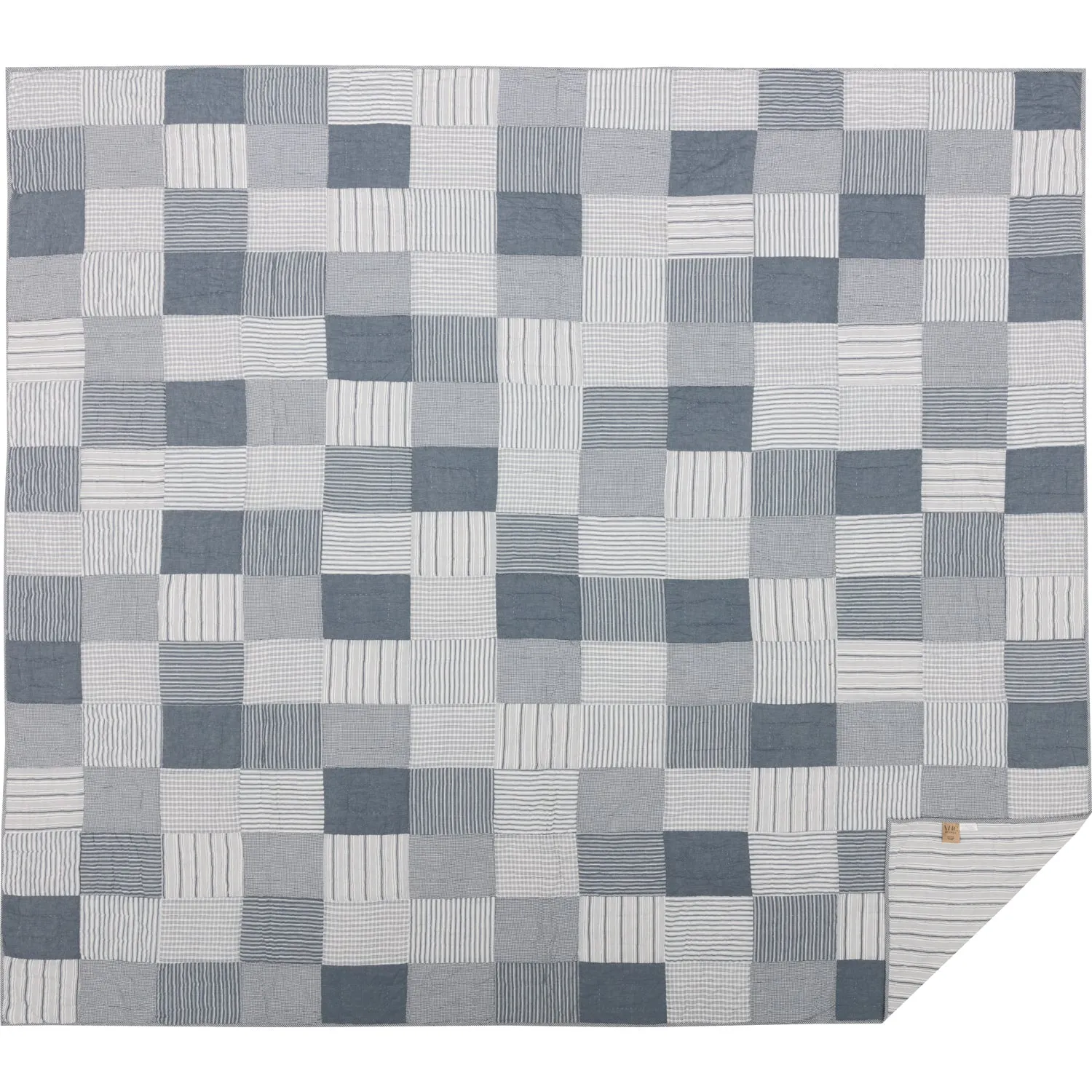 Sawyer Mill Blue Luxury King Quilt 120Wx105L
