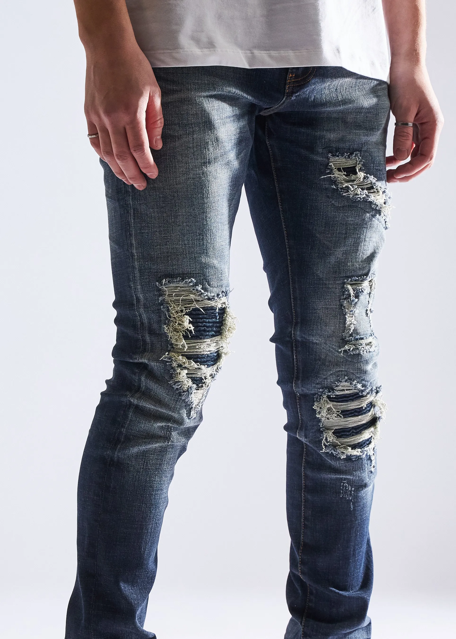 Slate Rip & Repair Denim