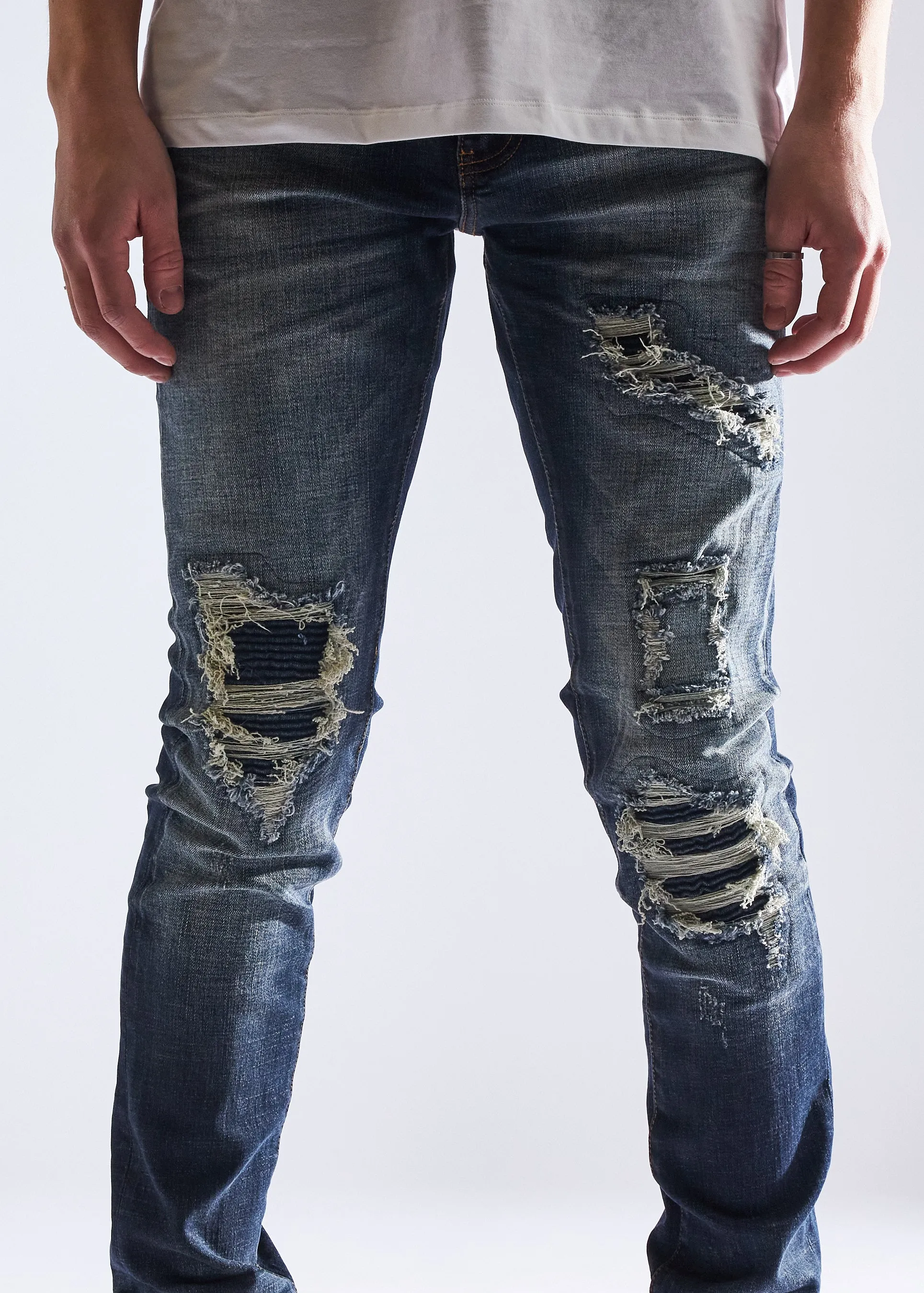 Slate Rip & Repair Denim