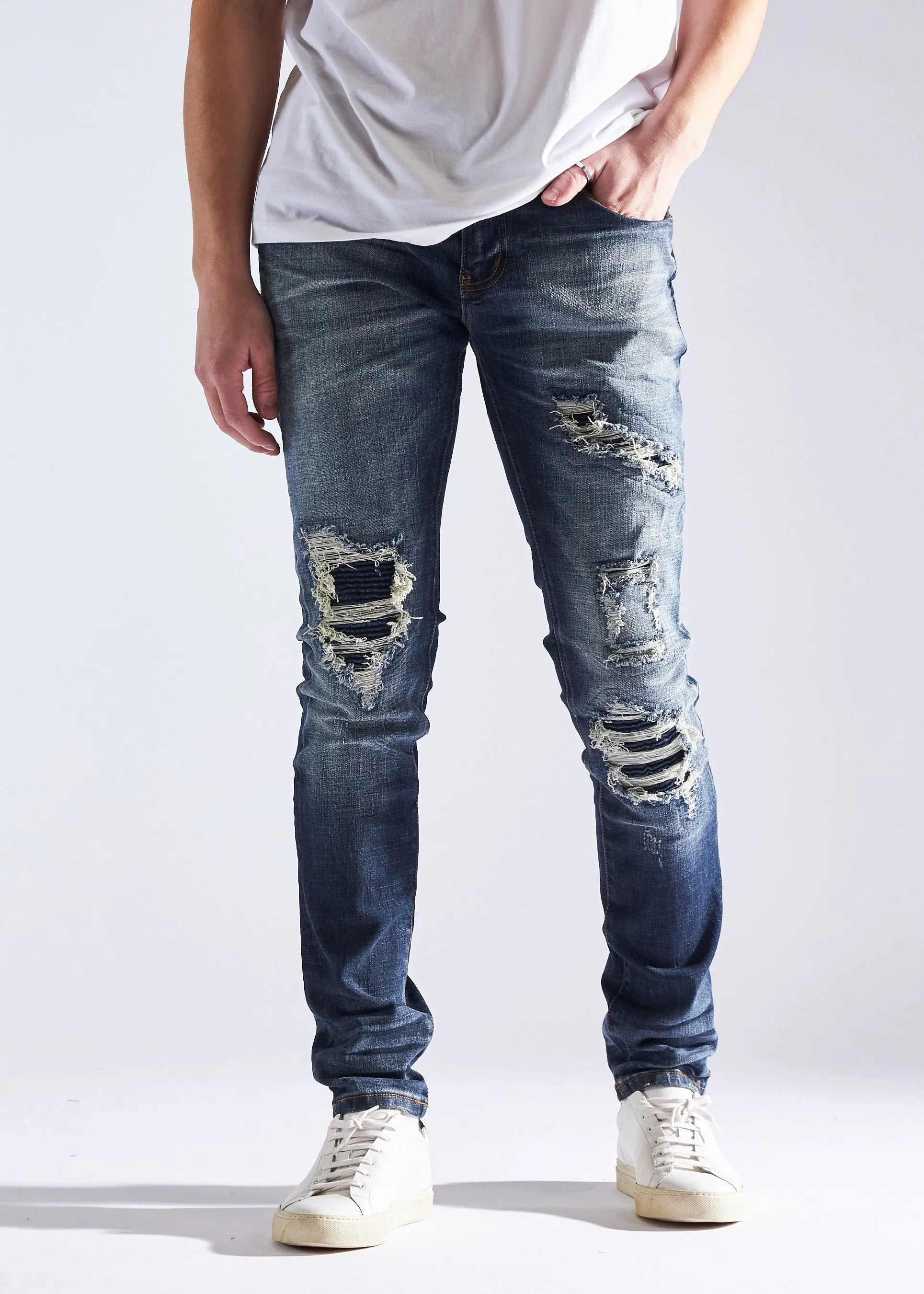 Slate Rip & Repair Denim
