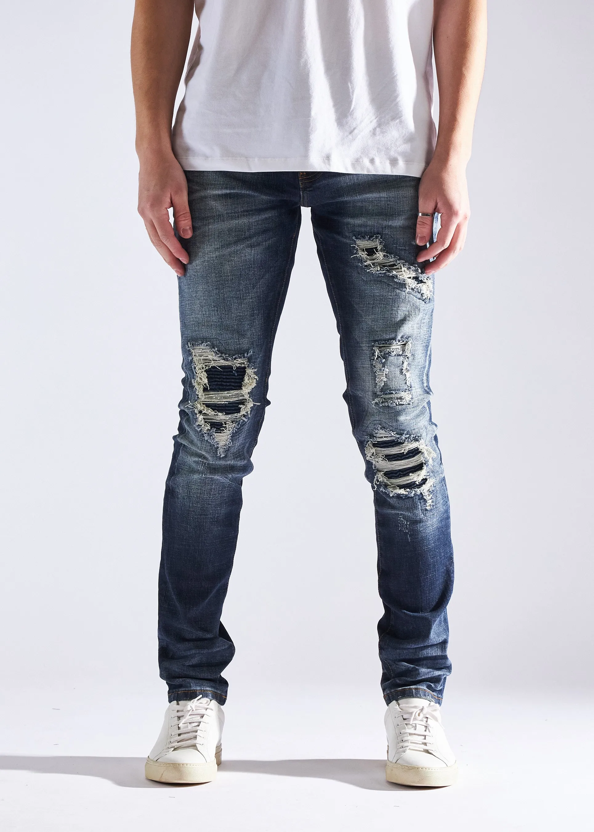 Slate Rip & Repair Denim