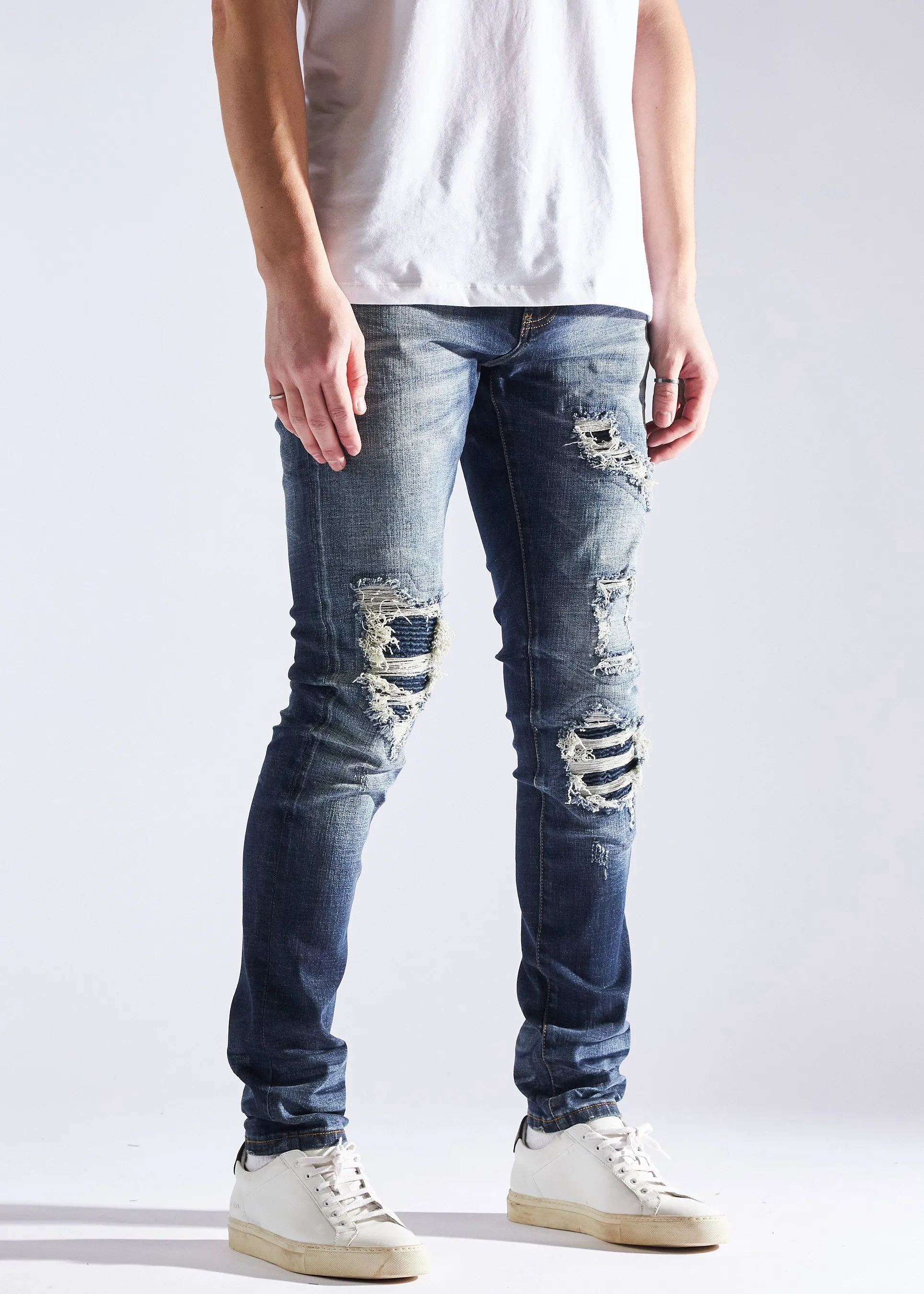 Slate Rip & Repair Denim
