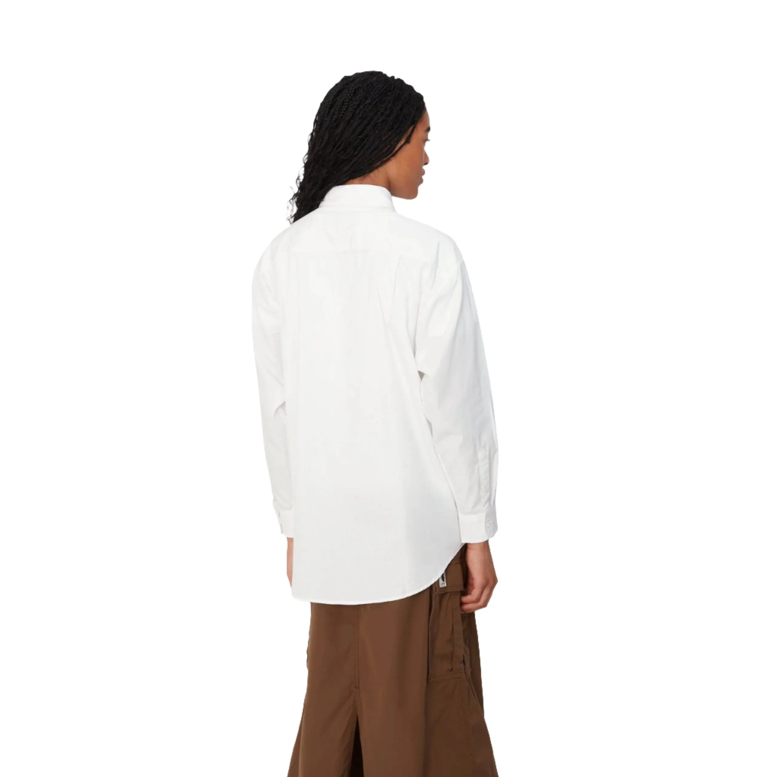 W' L/S ABLAZE  SHIRT / CARHARTT WIP / WHITE